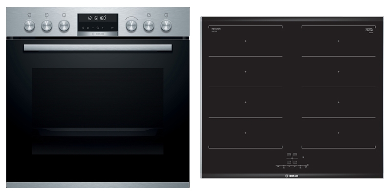 BOSCH HND679LS61, SET built-in stove HEA578BS1 + induction hob NXX675CB5E, EEK: A, with 5 year guarantee!