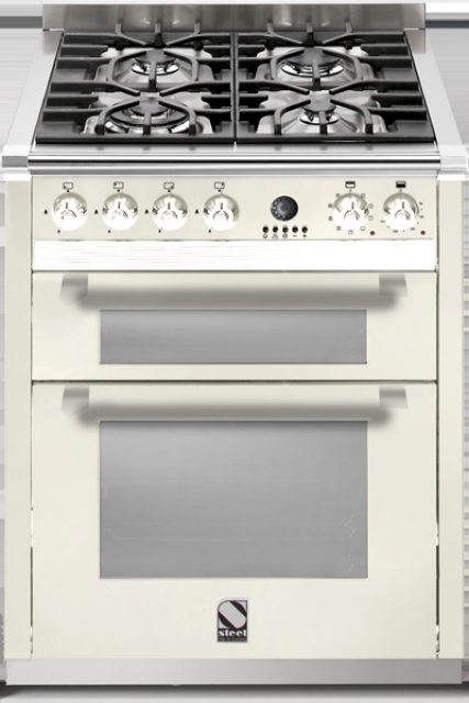 Steel Ascot 70, range cooker, 70 cm, multifunction, color Nuvola, A7FF-4INA, with 5 year guarantee!