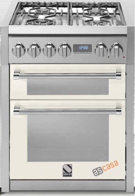 Steel Genesi 70, range cooker, 70 cm, multifunction, color Nuvola, G7FF-4INA, with 5 year guarantee!