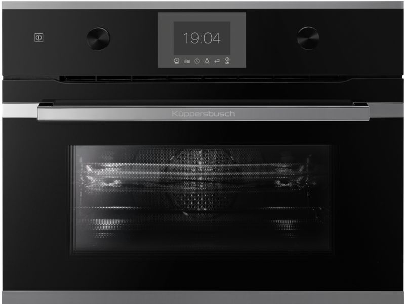 Küppersbusch CB 6350.0 S3 AirFry, compact oven black / silver chrome, EEK: A+, with 5 year guarantee!