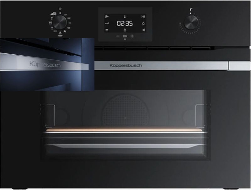 Küppersbusch CBP 6332.0 S3, compact oven black / silver chrome, EEK: A+, with 5 year guarantee!