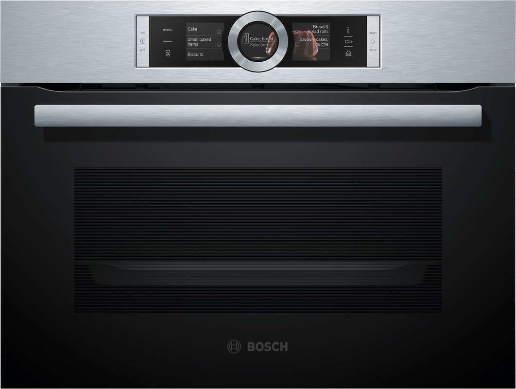 Bosch CSG636BS3, built-in compact steam oven, Series 8, stainless steel, EEK: A+, with 5 year guarantee!