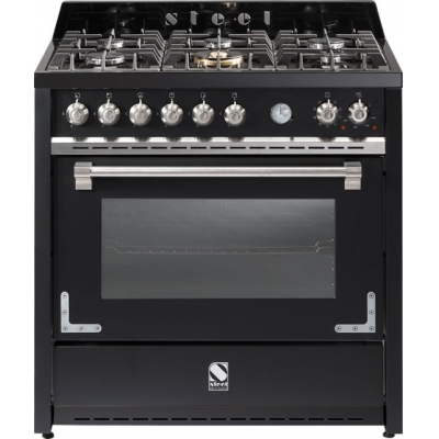 Terasest Oxford 90, pliit, 90 cm, multifunktsionaalne ahi, värvus matt must, X9F-6MS, garantiiga 5 aastat!