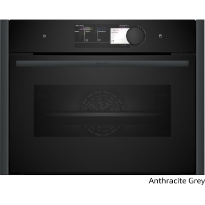 Neff C29FY5CX0, compact steam oven with FullSteam, Anthracite Gray Z9045AY0, EEK: A+, WITH 7 YEAR WARRANTY