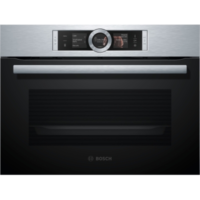Bosch CSG636BS3, built-in compact steam oven, Series 8, stainless steel, EEK: A+, with 5 year guarantee!