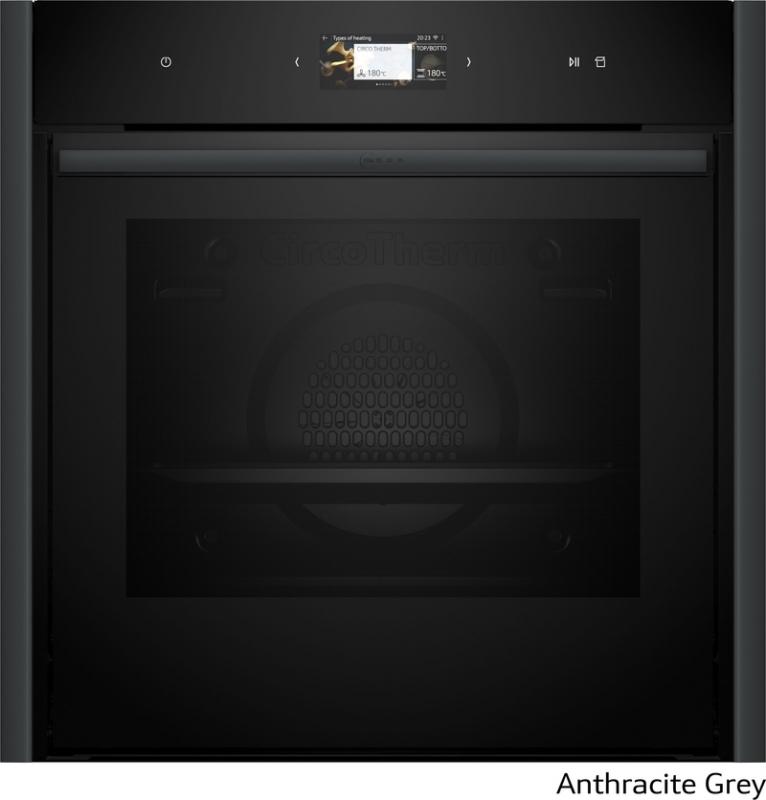 Neff B69VS7KY0, built-in oven with Vario Steam, Anthracite Gray Z9060AY0, EEK: A+, WITH 7 YEAR WARRANTY