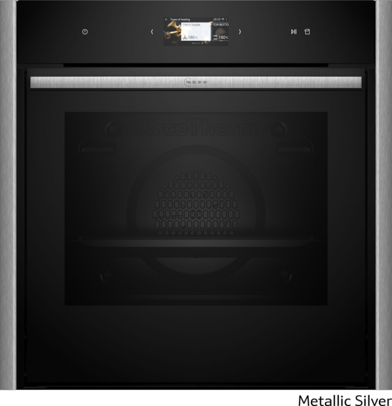 Neff B69VS7KY0, built-in oven with Vario Steam, Metallic Silver Z9060MY0, EEK: A+, WITH 7 YEAR WARRANTY