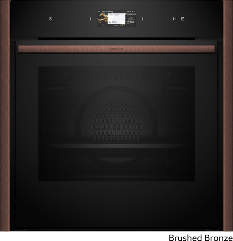 Neff B59FS3AY0, built-in oven with FullSteam, brushed bronze Z9060BY0, EEK: A+, WITH 7 YEAR WARRANTY
