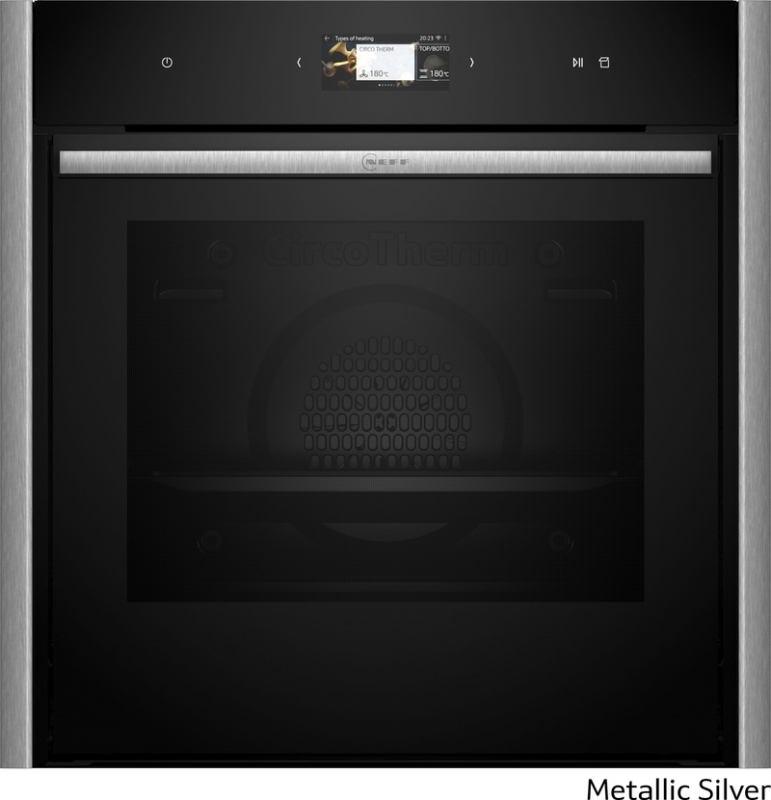 Neff B59FS3AY0, built-in oven with FullSteam, Metallic Silver Z9060MY0, EEK: A+, WITH 7 YEAR WARRANTY