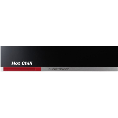 Küppersbusch CSW 6800.0 S8, 14 cm warming drawer, front black / Hot Chili, with 5 year guarantee!