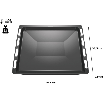 Bosch HEZ431002, küpsetusplaat, 29 x 465 x 375 mm, hall