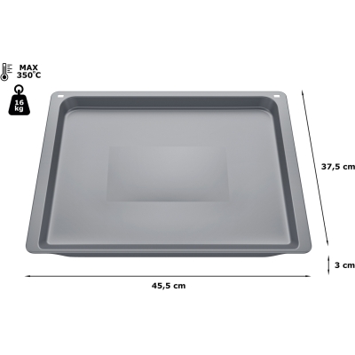 Bosch HEZ531000, küpsetusplaat, 30 x 455 x 375 mm, hall