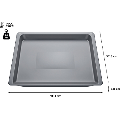 Bosch HEZ532000, universaalne pann, 38 x 455 x 375 mm, hall