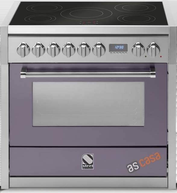 Steel Genesi 90, range cooker, 90 cm, multifunction, color Ametista, G9F-4MAA, with 5 year guarantee!