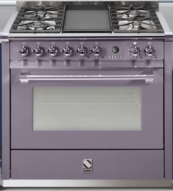 Steel Ascot 90, range cooker, 90 cm, multifunction, color Ametista, A9F-4MAA, with 5 year guarantee!