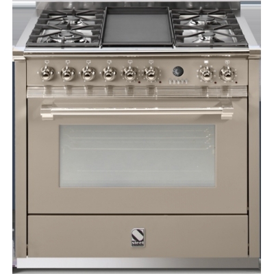 Сталь Ascot 90, плита, 90 см, многофункциональная, цвет Sabbia, A9F-4MSA, с гарантией 5 лет!