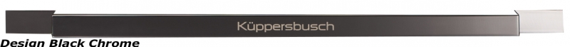 Küppersbusch handle, Conceptline, design Black Chrome, 7502