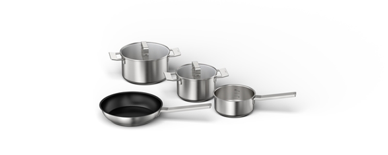 Neff Z9404SE0 4-piece pot set induction 3 pots + 1 pan