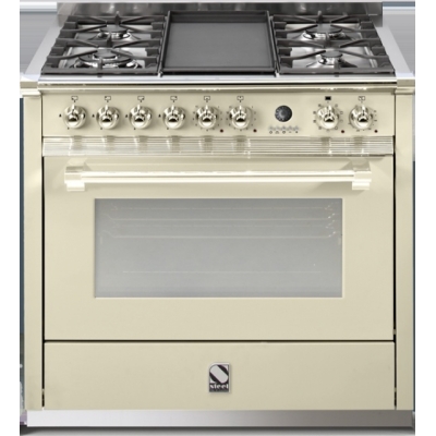 Terasest Ascot 90, pliit, 90 cm, multifunktsionaalne, värviline crema, A9F-4TCR, garantiiga 5 aastat!