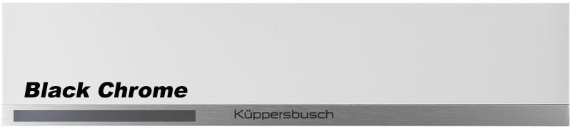 Küppersbusch CSZ 6800.0 W2, 14 cm tarvikute sahtel, ees valge / must kroom, garantiiga 5 aastat!