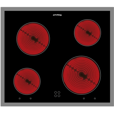 Privileg PCTHR K6040 IN, klaaskeraamiline pliidiplaat pliidile monteeritav 60 cm, roostevaba raam, garantiiga 5 aastat!