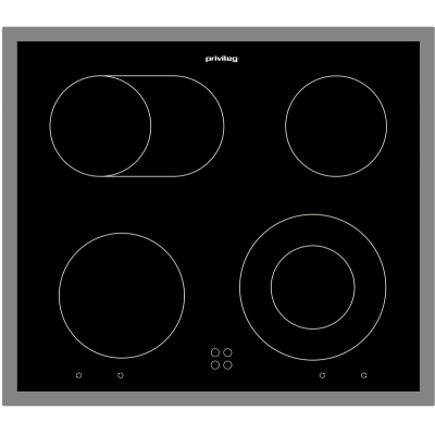Privileg PCTHR K6042 IN, klaaskeraamiline pliidiplaat pliidile monteeritav 60 cm, roostevaba raam, garantiiga 5 aastat!