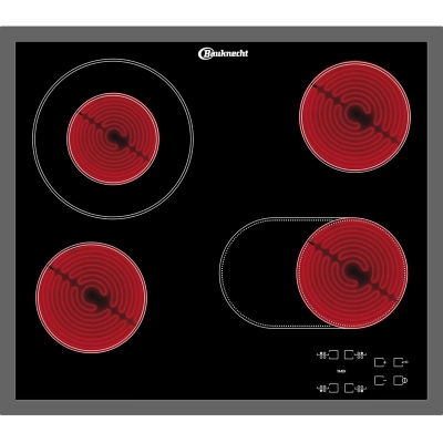 Bauknecht CTAR 7642 IN glass ceramic hob with stainless steel frame, 60 cm, with 5 year guarantee!
