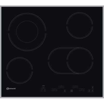 Bauknecht CTAR 8642/1 IN glass ceramic hob with aluminum frame, 60 cm, with 5 year guarantee!