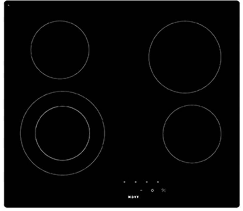 Novy Comfort 1109 glass ceramic hob, 59 cm, with 5 year guarantee