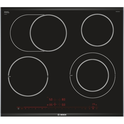 Bosch PKN675DP1D, electric hob glass ceramic, series 8, frame-mounted, 60 cm, with 5 year guarantee!