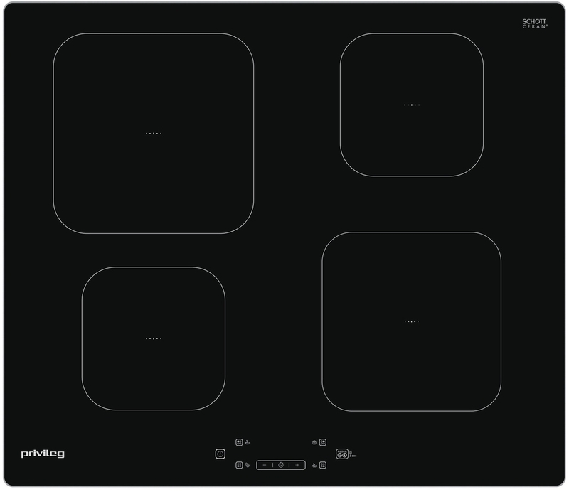 Privileg PS 15Q60 AL, induction hob 60 cm, brushed aluminum frame, with 5 year guarantee!