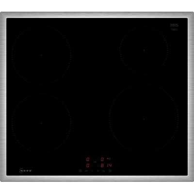 Neff T46SBE1L0, induktsioonpliit, 60 cm, must, roostevaba terasraam, garantiiga 5 aastat!