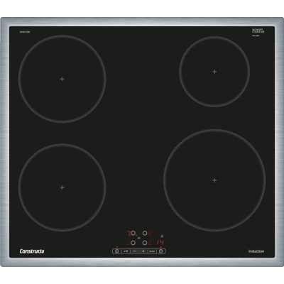 Constructa CA421256, induktsioonpliit, 60 cm, must, raamile kinnitatud, garantiiga 5 aastat!
