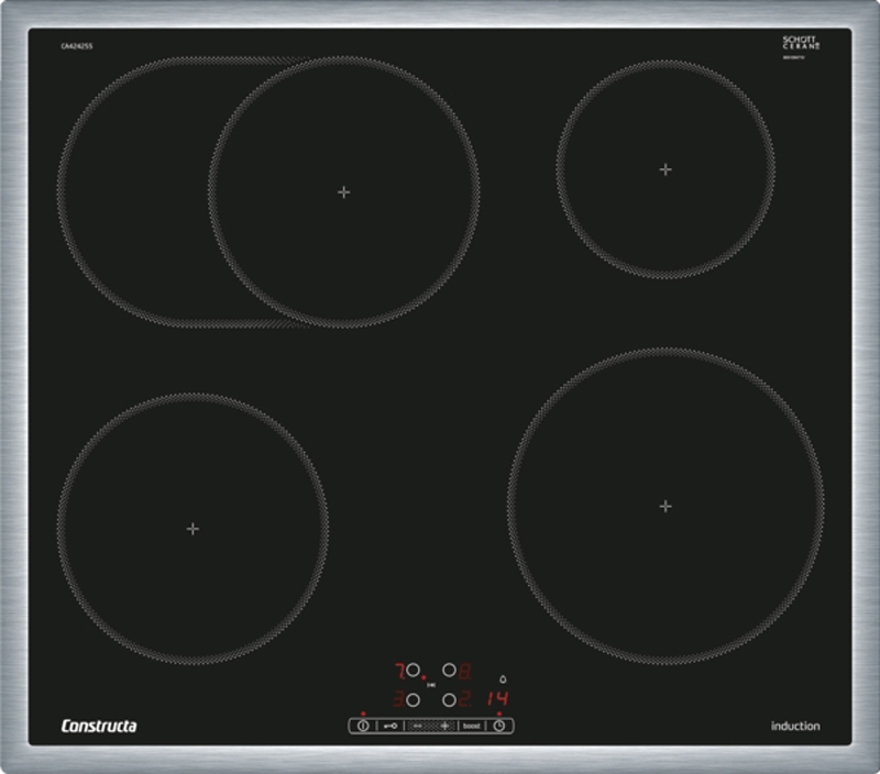 Constructa CA424255, индукционная варочная панель, 60 см, черная, на раме, с гарантией 5 лет!