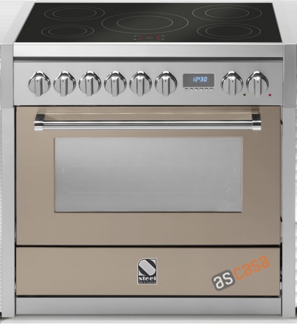 Steel Genesi 90, range cooker, 90 cm, Combisteam, color Sabbia, G9F-4TSA, with 5 year guarantee!