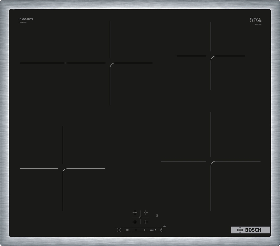 Bosch PIF64KBB5E, индукционная варочная панель, серия 4, на раме, 60 см, с гарантией 5 лет!