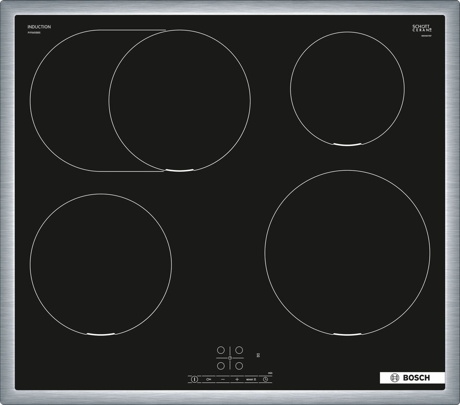 Bosch PIF645BB5E, induction hob, series 4, frame-mounted, 60 cm, with 5 year guarantee!