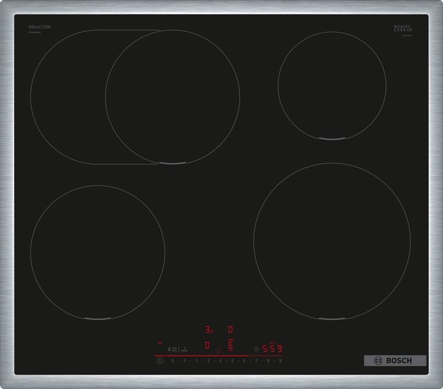 Bosch PIF645HB1E, induction hob, series 6, frame-mounted, 60 cm, with 5 year guarantee!