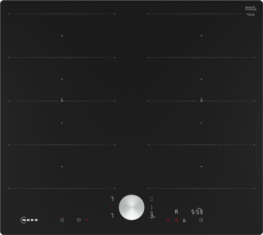 Neff T66PTX4L0, индукционная варочная панель, 60 см, черная, заподлицо, с гарантией 5 лет!