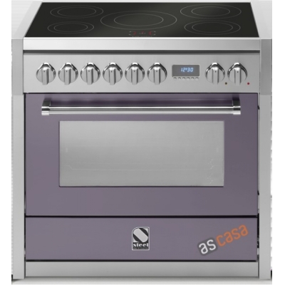 Сталь Genesi 90, плита, 90 см, многофункциональная, цвет Ametista, G9F-4BAA, с гарантией 5 лет!