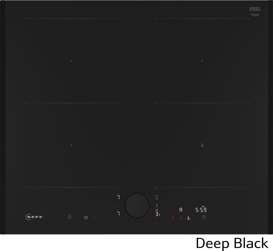 Neff T56YYQ4C0, индукционная варочная панель, 60 см, Deep Black Z9802PFDY0, С ГАРАНТИЕЙ 7 ЛЕТ