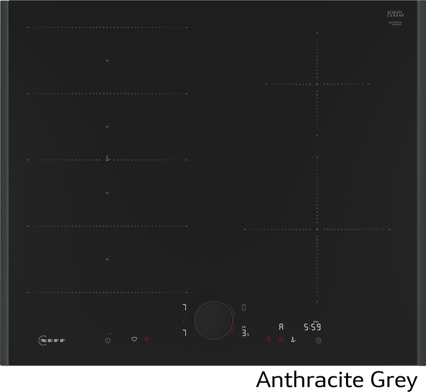 Neff T66AUE4C0, induktsioonpliit, 60 cm, antratsiithall, 7-AASTISE GARANTIIGA