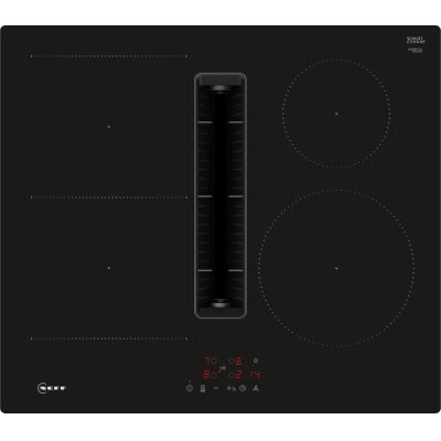 Neff V56NBS1L0, induktsioonpliit õhupuhastiga, 60 cm, must, raamita, garantiiga 5 aastat!