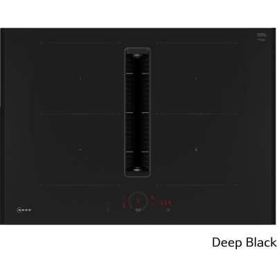 Neff V57YHQ4C0, induction hob with extractor hood, 70 cm, Deep Black Z9802PFDY0, WITH 7 YEAR WARRANTY
