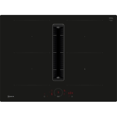 Neff V57PHQ4C0, induction hob with extractor hood, flush, 70 cm, black, WITH 7 YEAR WARRANTY