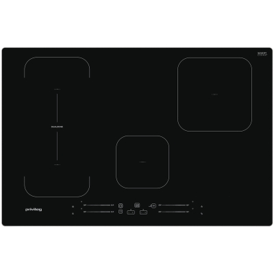 Privileg PB 89S77 AL, induction hob 80 cm, brushed aluminum frame, with 5 year guarantee!