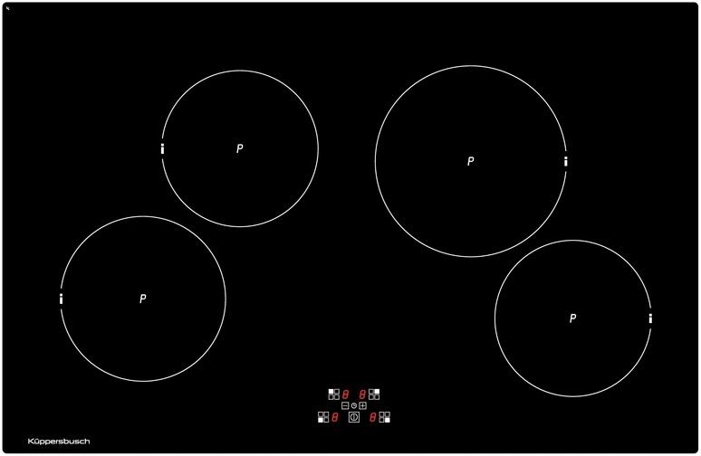 Küppersbusch KI 8120.0 SR, induction cooking surface, 80 cm, frameless, with 5 year guarantee!