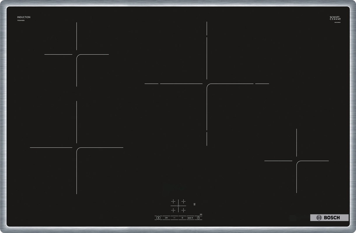 Bosch PIE84KBB5E, induction hob, series 4, frame-mounted, 80 cm, with 5 year guarantee!