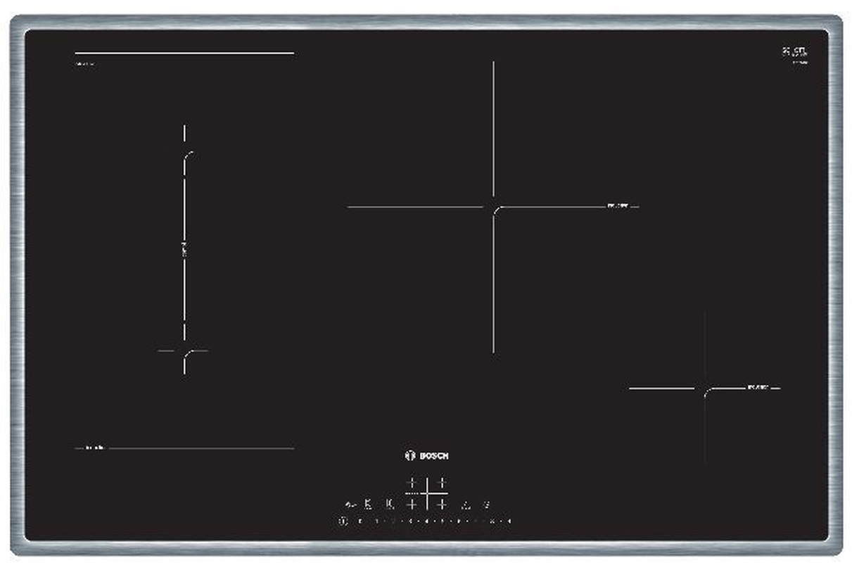 BOSCH PVS845FB5E, варочная панель индукционная, серия 6, на раме, 80 см, с гарантией 5 лет!