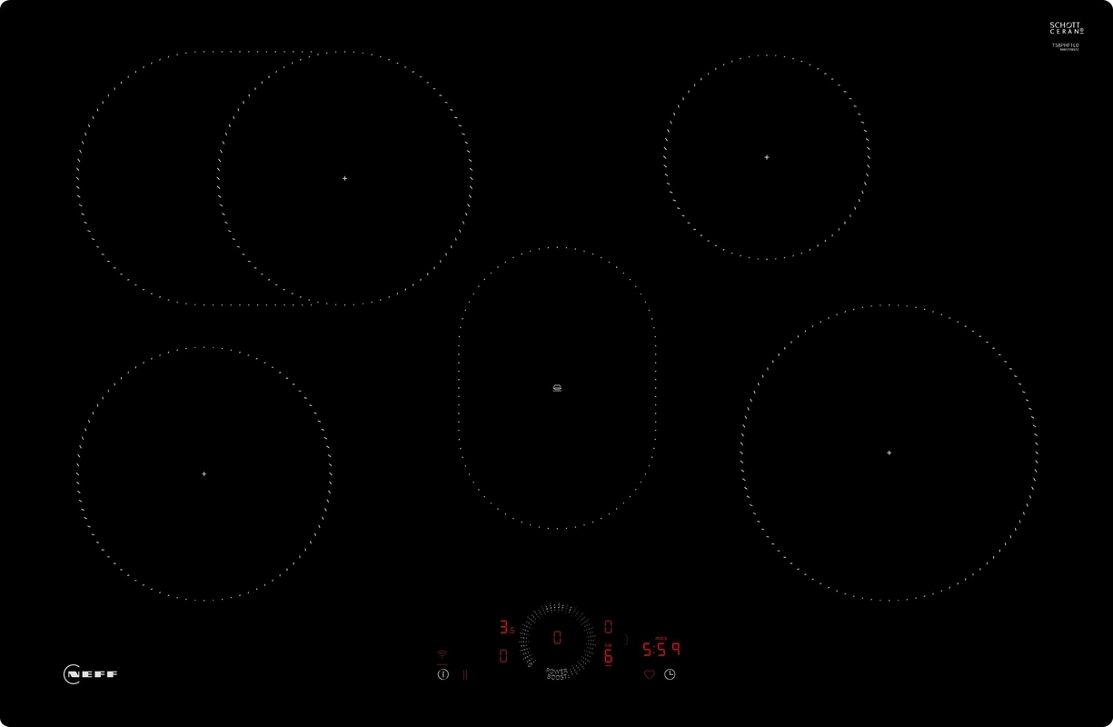 Neff T58PHF1L0, induction hob, 80 cm, black, flush, with 5 year guarantee!